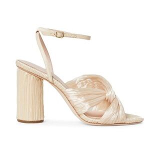 - new Loeffler Randall Reed Pleated Twist High Heel Sandals size 9.5